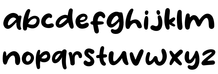 Waffle Story Font LOWERCASE