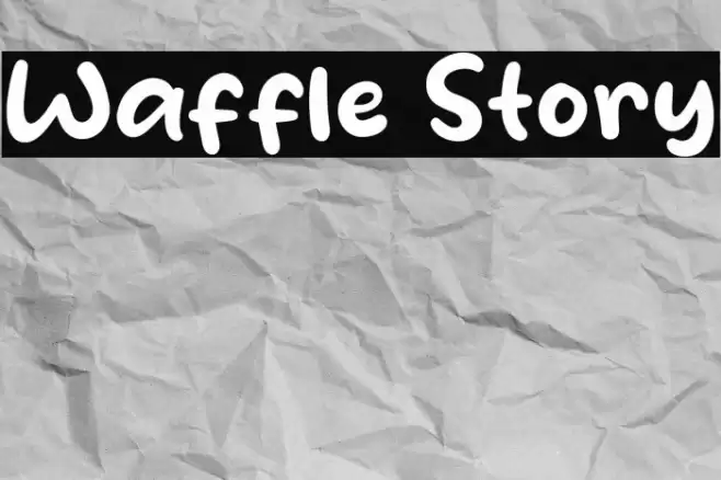 Waffle Story Font examples