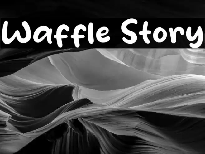 Waffle Story Font examples