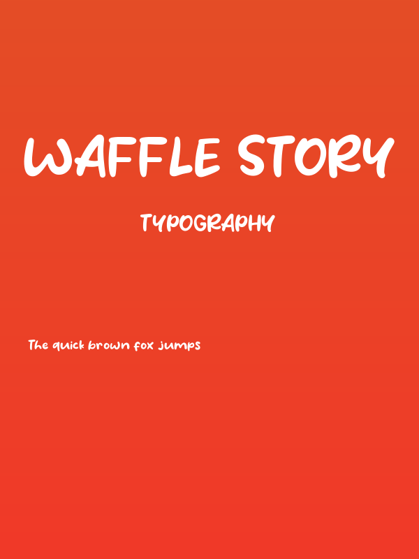 Waffle Story Poster