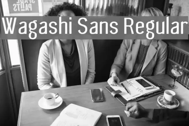 Wagashi Sans Regular Font examples