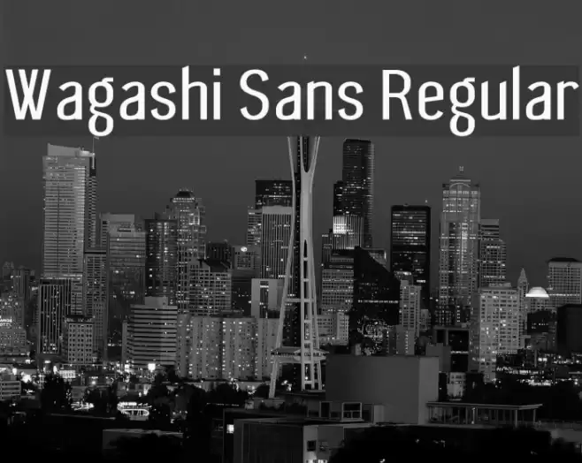 Wagashi Sans Regular Font examples