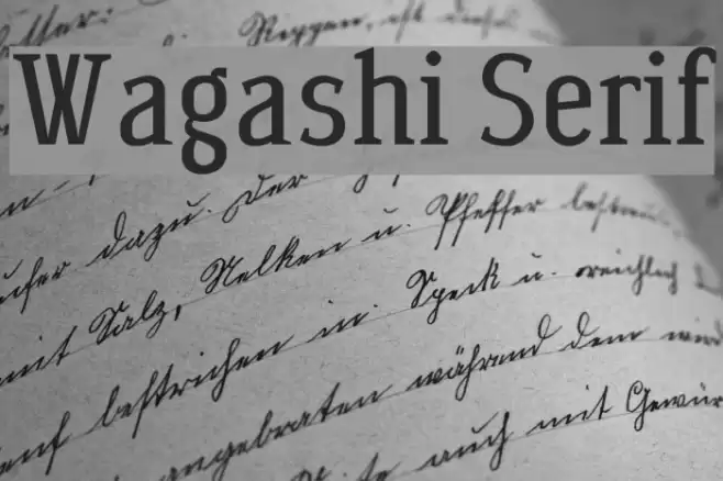 Wagashi Serif Polices examples