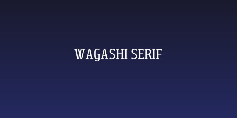 Wagashi Serif Social Header