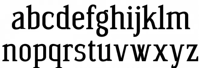 Wagashi Serif Polices MINUSCULES