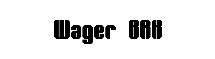 Wager BRK Font