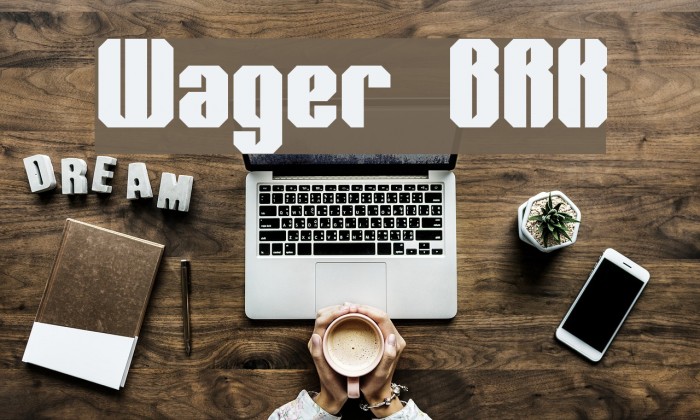 Wager BRK Font examples