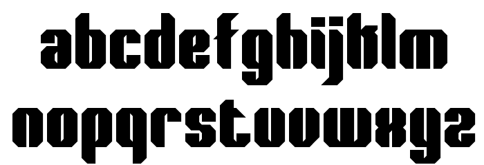 Wager BRK Font LOWERCASE