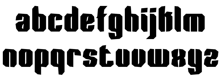Wager Lost BRK Font LOWERCASE