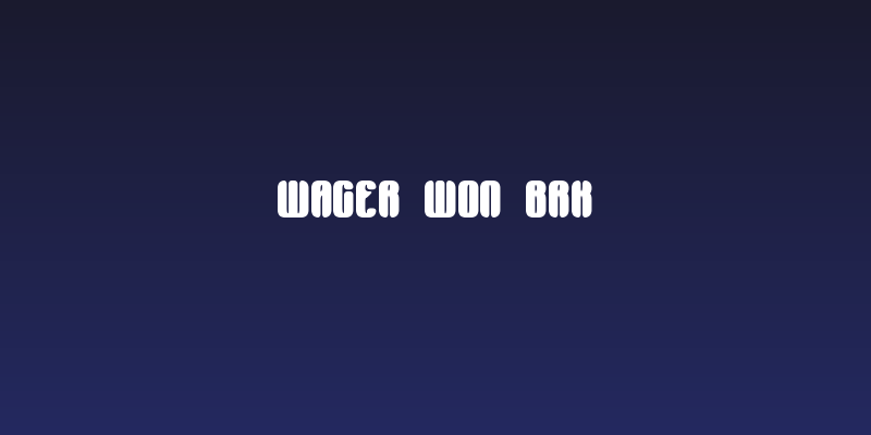 Wager Won BRK Social Header