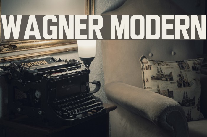 Wagner Modern Font examples
