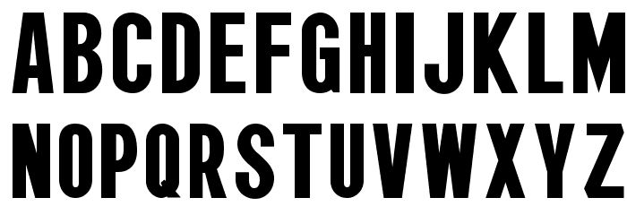 Wagner Zip-Change Condensed Font LOWERCASE