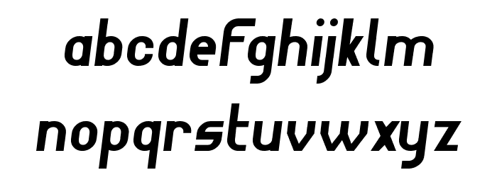 Wagon Sans BoldItalic Font LOWERCASE