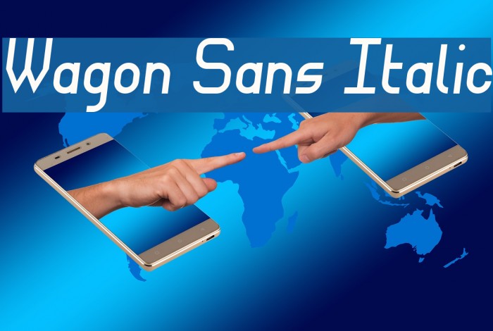 Wagon Sans Italic Font examples