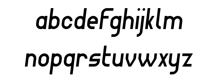 Wagon Sans Italic Font LOWERCASE