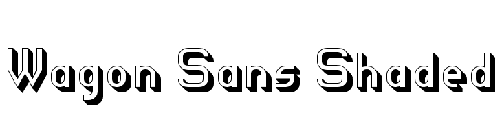 Wagon Sans Shaded Font