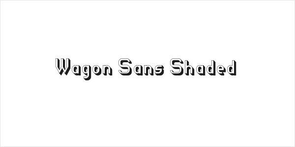 Wagon Sans Shaded Logo