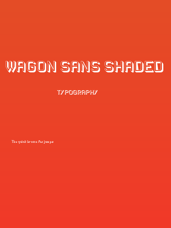 Wagon Sans Shaded Poster