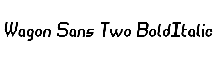 Wagon Sans Two BoldItalic  フリーフォントのダウンロード