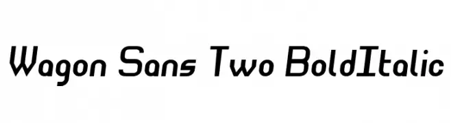 Wagon Sans Two BoldItalic  Fuentes Gratis Descargar