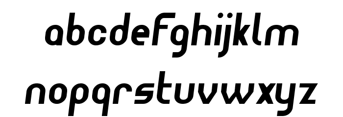 Wagon Sans Two BoldItalic Font LOWERCASE