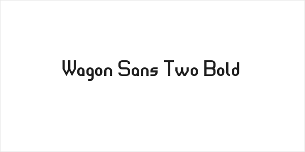 Wagon Sans Two Bold Logo