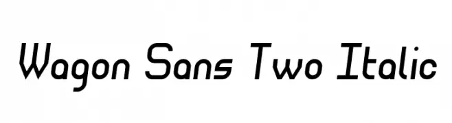Wagon Sans Two Italic  Fuentes Gratis Descargar