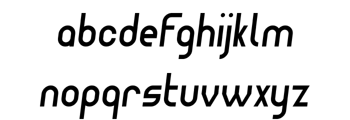 Wagon Sans Two Italic Font LOWERCASE