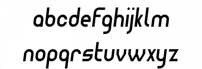 Wagon Sans Two Italic फ़ॉन्ट लोअरकेस
