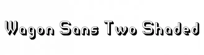 Wagon Sans Two Shaded  Frei Schriftart Herunterladen