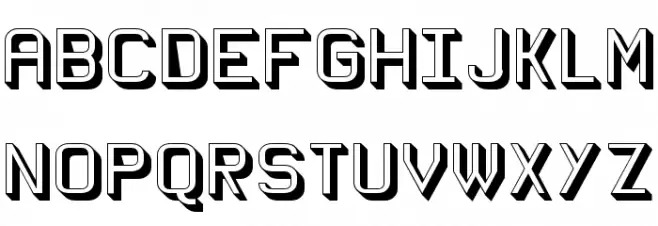 Wagon Sans Two Shaded Schriftart Groß