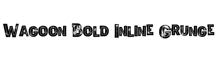 Wagoon Bold Inline Grunge  नि: शुल्क फ़ॉन्ट्स डाउनलोड