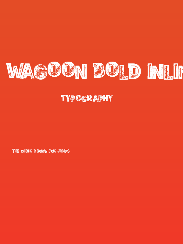 Wagoon Bold Inline Grunge Poster