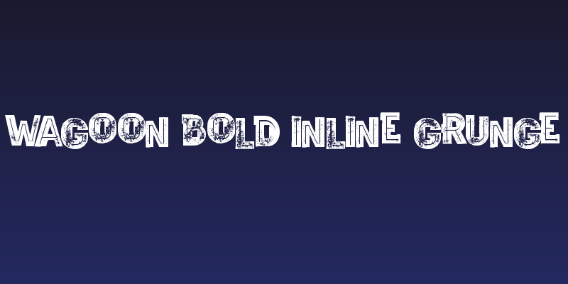 Wagoon Bold Inline Grunge Social Header
