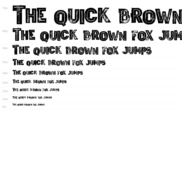 Wagoon Bold Inline Grunge Waterfall