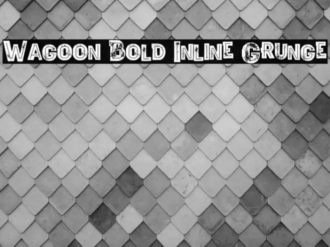 Wagoon Bold Inline Grunge Font examples