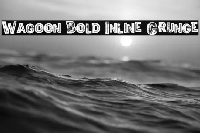 Wagoon Bold Inline Grunge Font examples