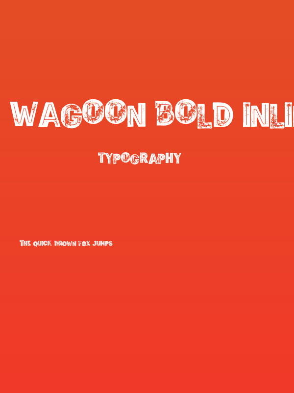 Wagoon Bold Inline Grunge Poster