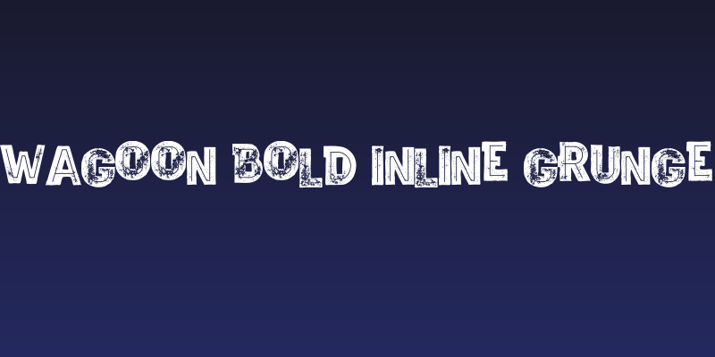 Wagoon Bold Inline Grunge Social Header