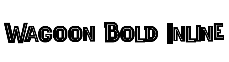 Wagoon Bold Inline  フリーフォントのダウンロード