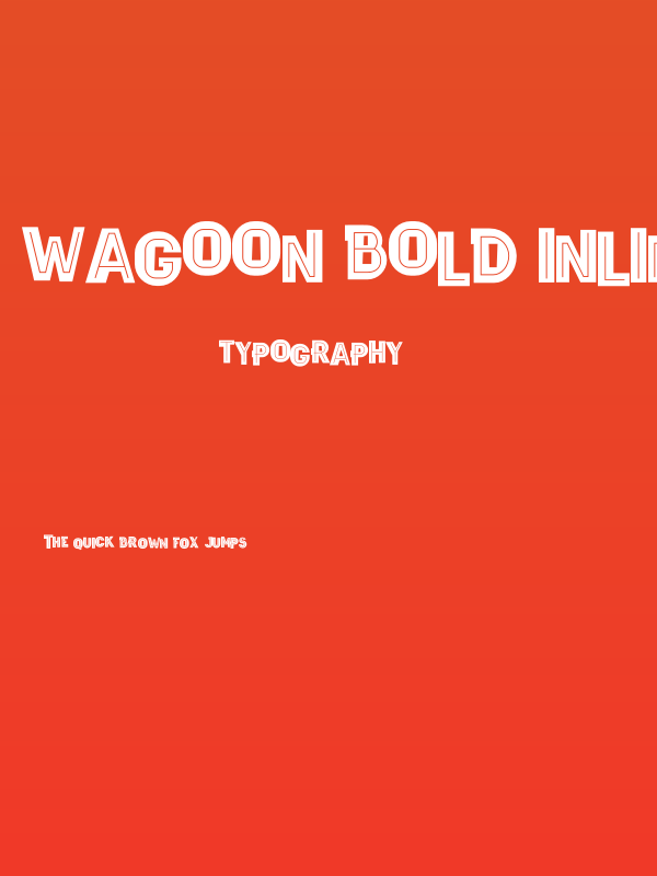 Wagoon Bold Inline Poster