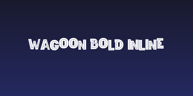 Wagoon Bold Inline Social Header
