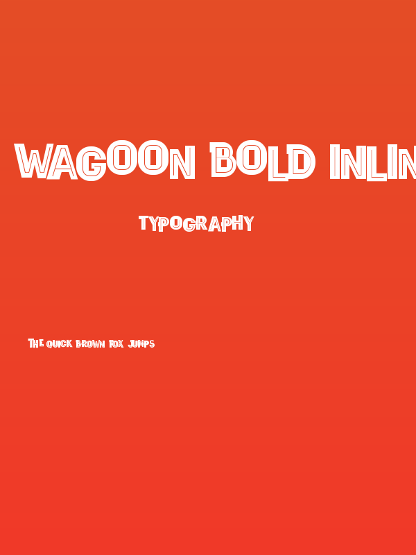 Wagoon Bold Inline Poster