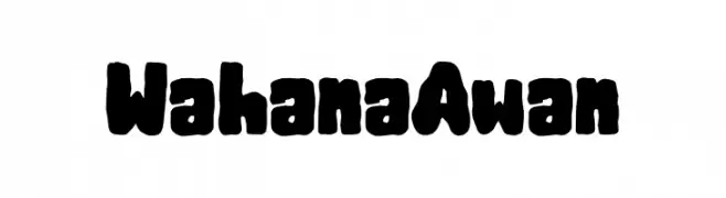 Wahana Awan  Frei Schriftart Herunterladen