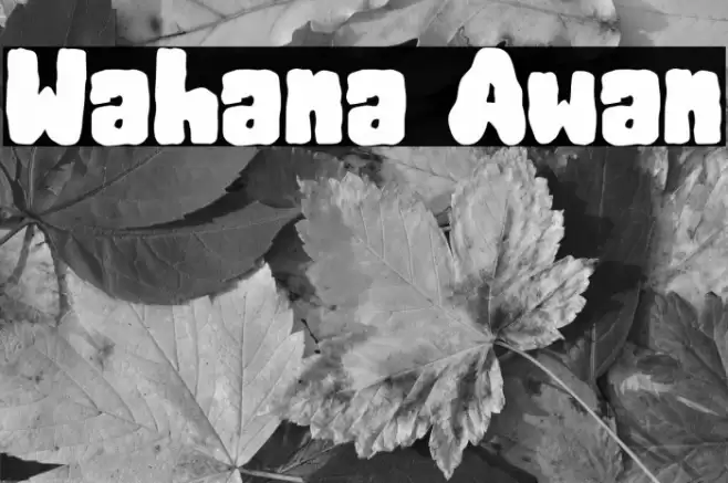 Wahana Awan Font examples
