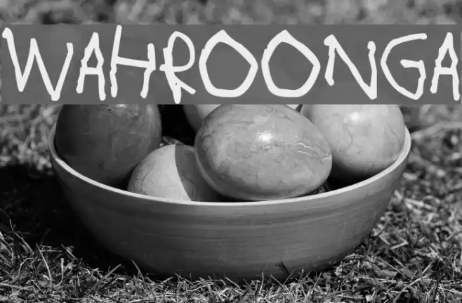 Wahroonga Font examples