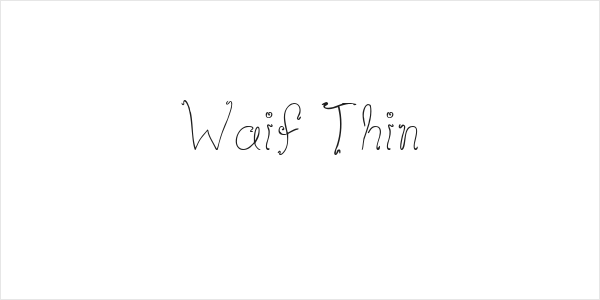Waif Thin Logo