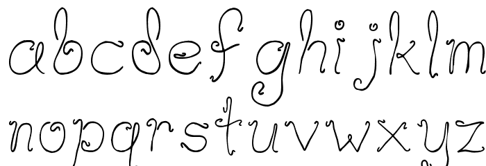 Waif Thin Font LOWERCASE