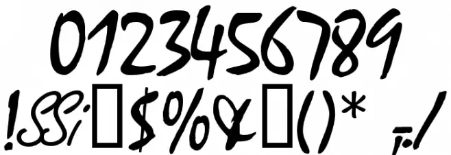 WaifSSK Font OTHER CHARS