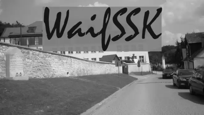 WaifSSK Font examples